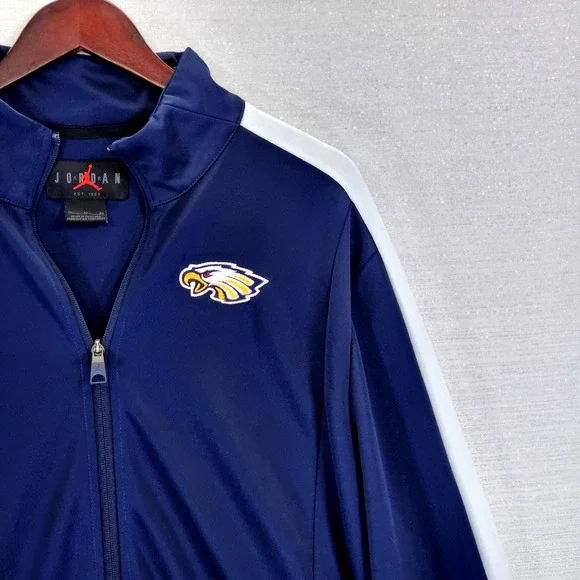 Air Jordan Nike Men's Philadelphia Eagles Full Zip Jacket Blue White Size XL - Picture 4 of 13